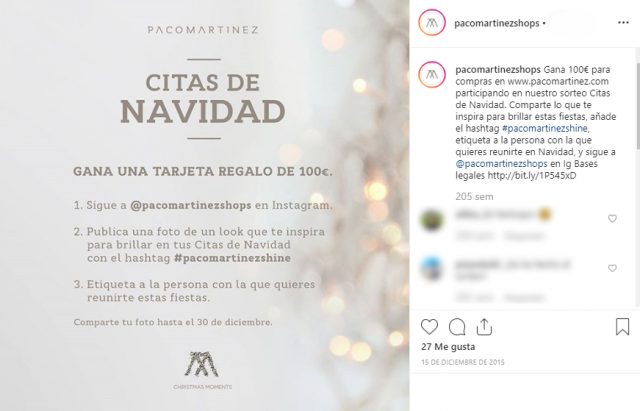 sorteos en Instagram Navidad sorteos en Instagram Navidad