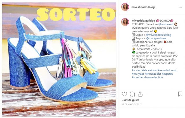 Sorteo en Instagram con influencers Sorteo en Instagram con influencers