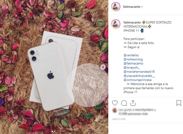 Sorteo en Instagram con influencers Sorteo en Instagram con influencers